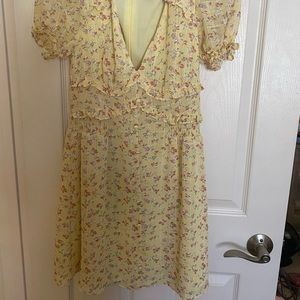Hellomolly yellow floral dress
